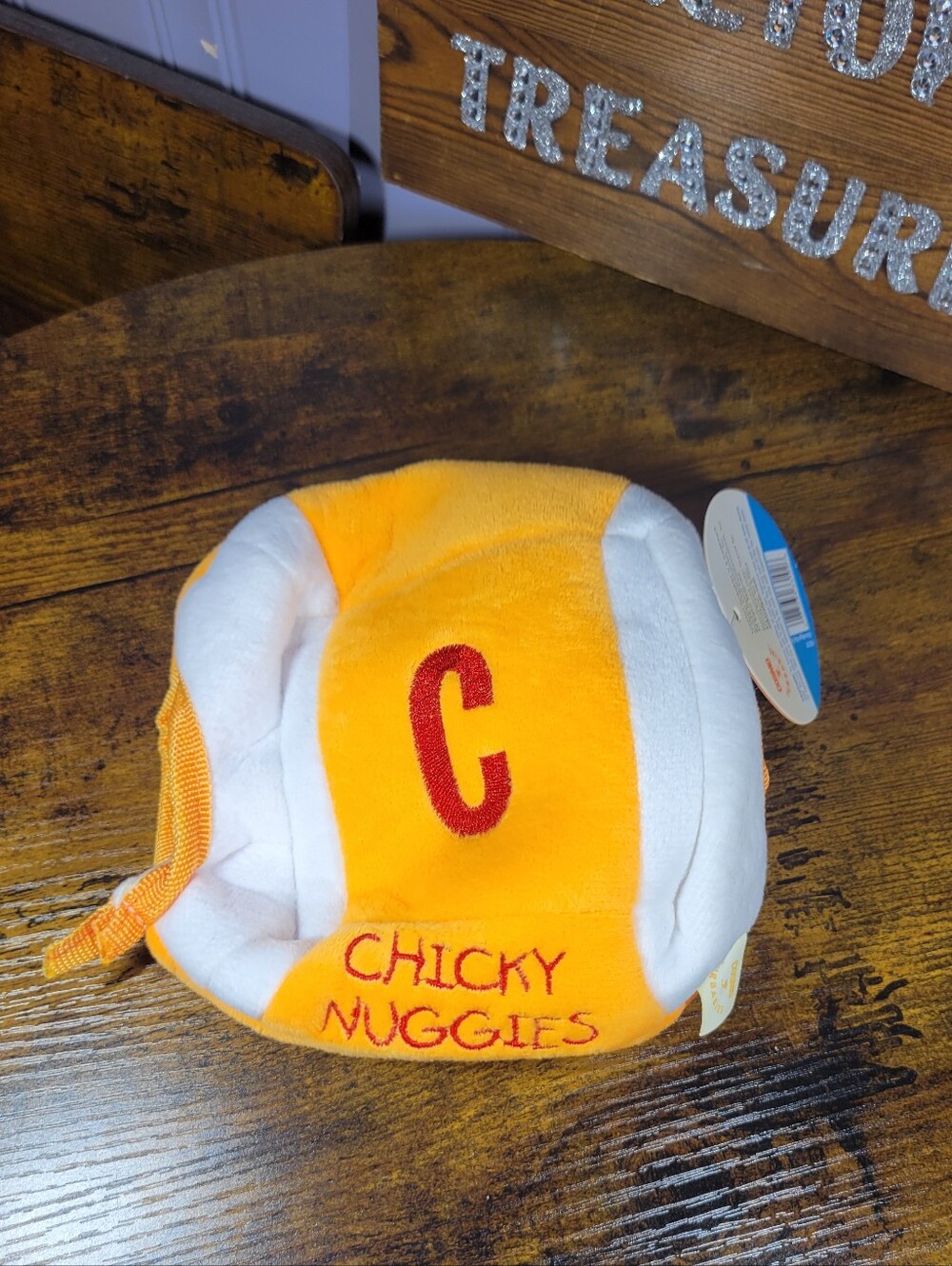 Cosmo Furbabies Chicky Nuggies Plush Dog Toy - Yellow & White